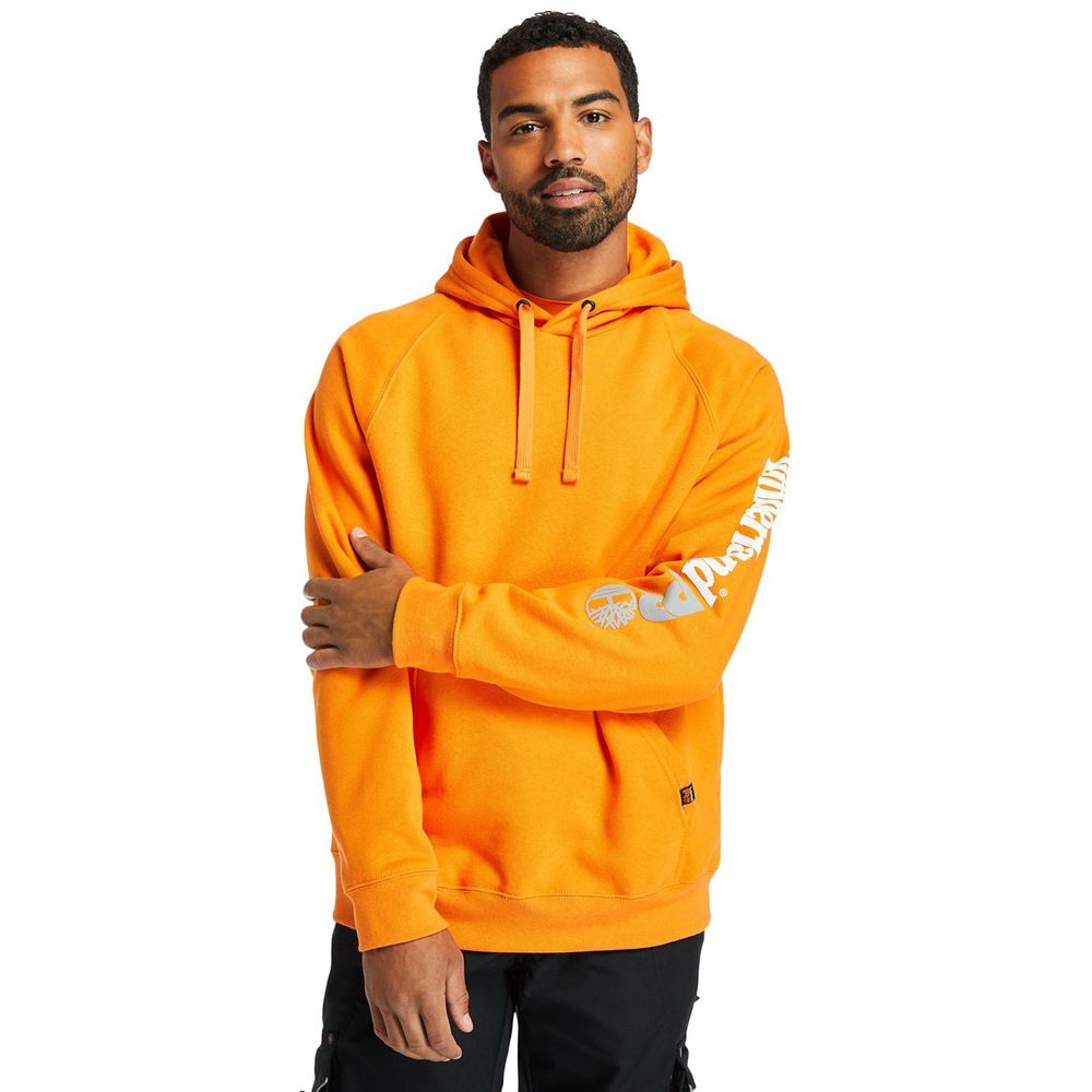 Timberland Mens Sweatshirts PRO® Hood Honcho Sport Hoodie - Orange - India FR8476513